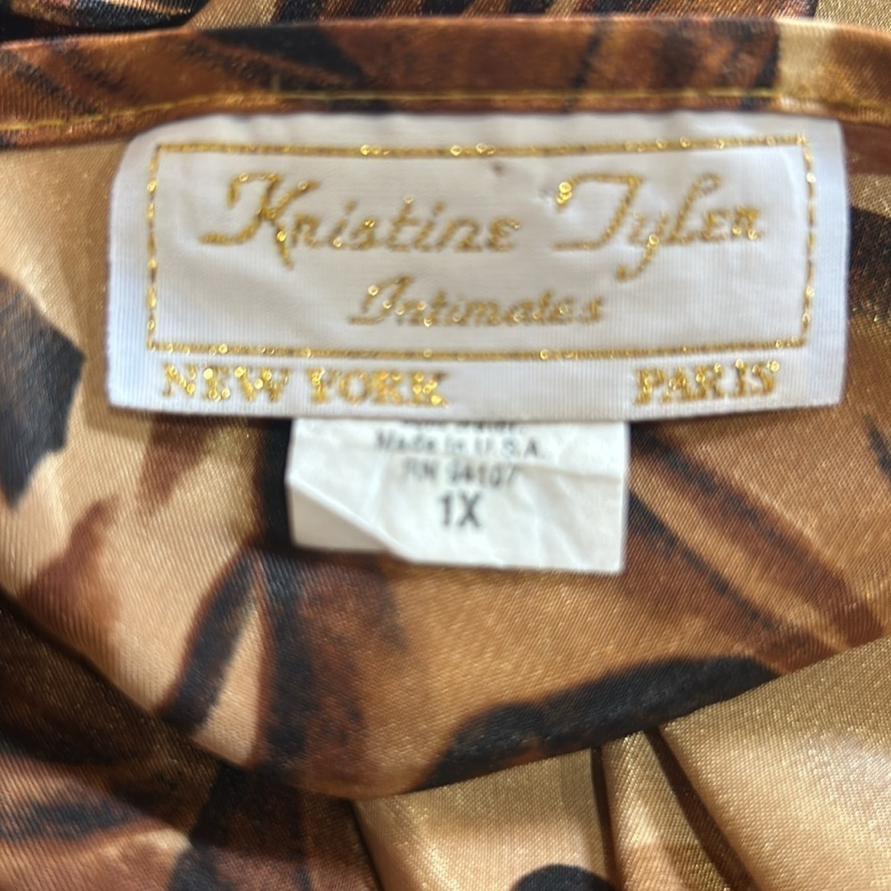 Kristine Tyler Intimates Size 1x Vintage nightie made in USA - Picture 5 of 6
